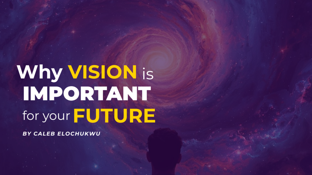 Vision Precedes Change: Why Vision is Essential for your Future inspirational blog banner