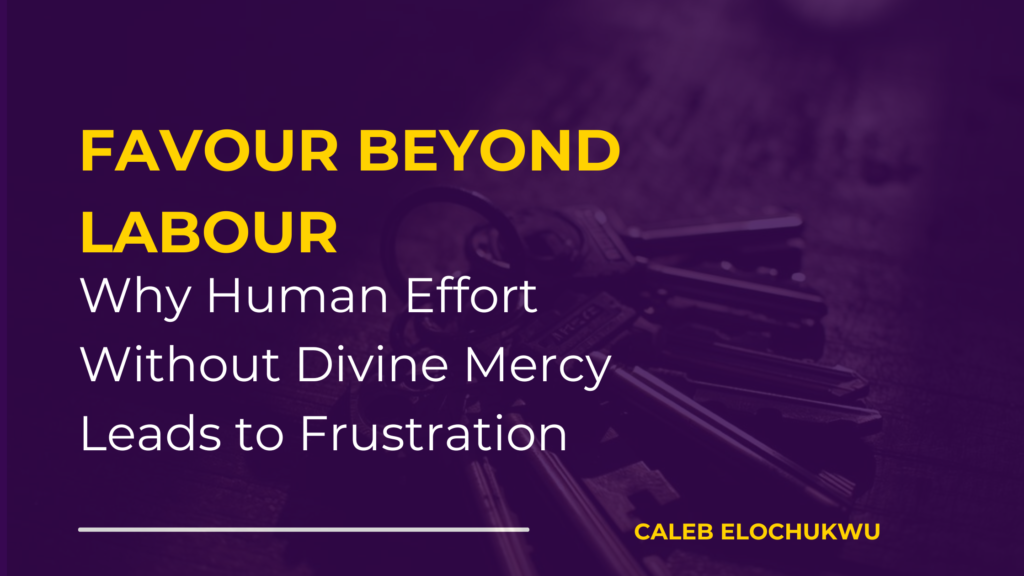 FAVOUR BEYOND LABOUR: Why Human Effort Without Divine Mercy Leads to Frustration inspirational blog banner (4)